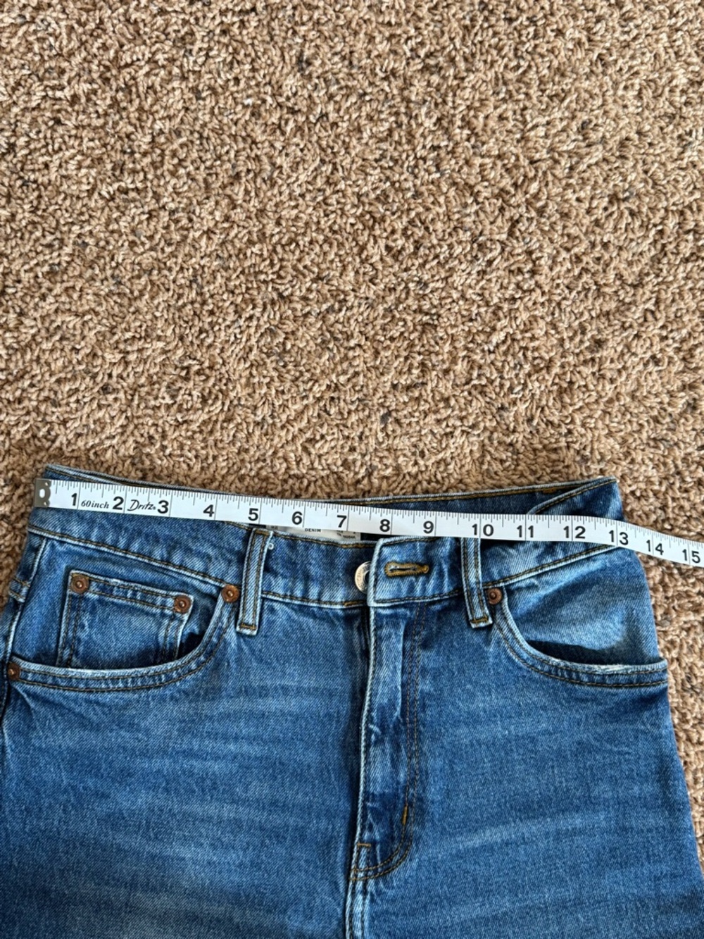 MNG Denim 'MOM' High-Rise Jeans in Classic Blue Size 4 - Picture 7 of 7